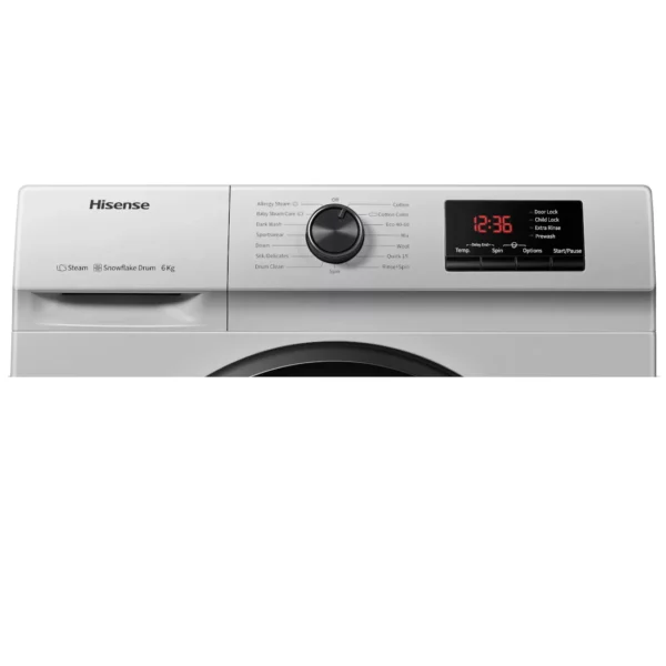 HISENSE MACHINE  À LAVER AUTOMATIQUE -6KG INVERTER – Image 3